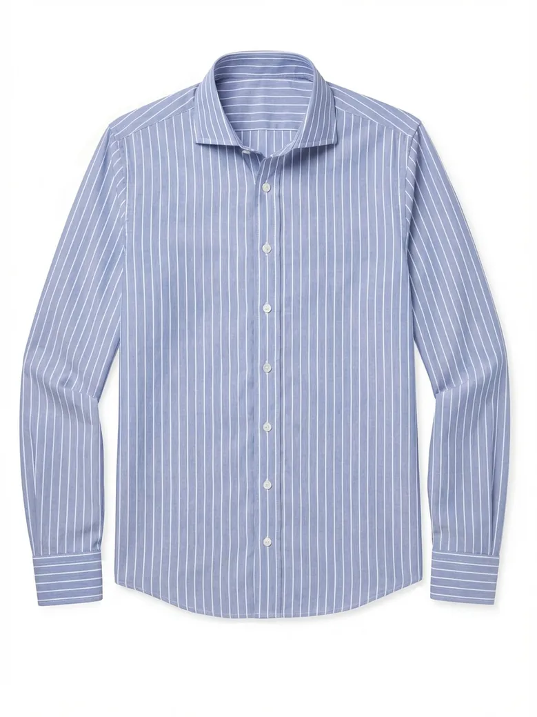 Camisa de popelina blanca lisa de fácil planchado