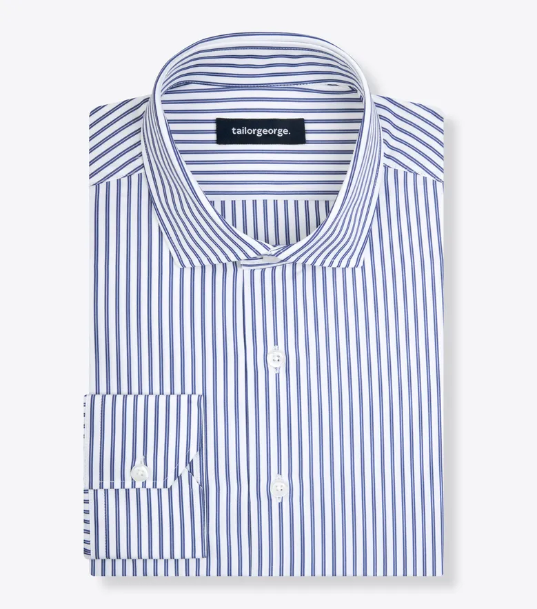Camisa de popelina blanca lisa de fácil planchado