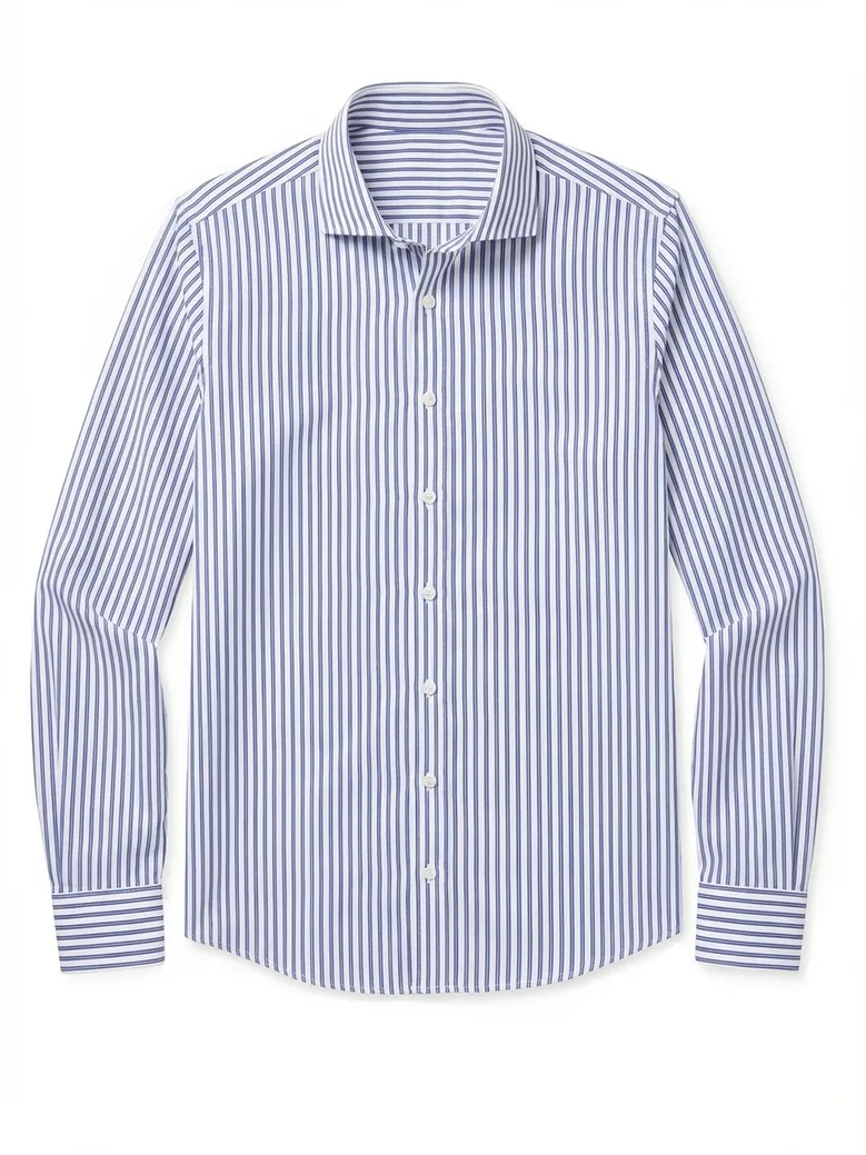 Camisa de popelina blanca lisa de fácil planchado