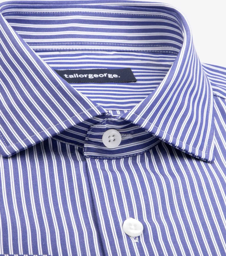 Camisa de popelina blanca lisa de fácil planchado