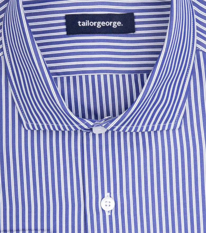 Camisa de popelina blanca lisa de fácil planchado