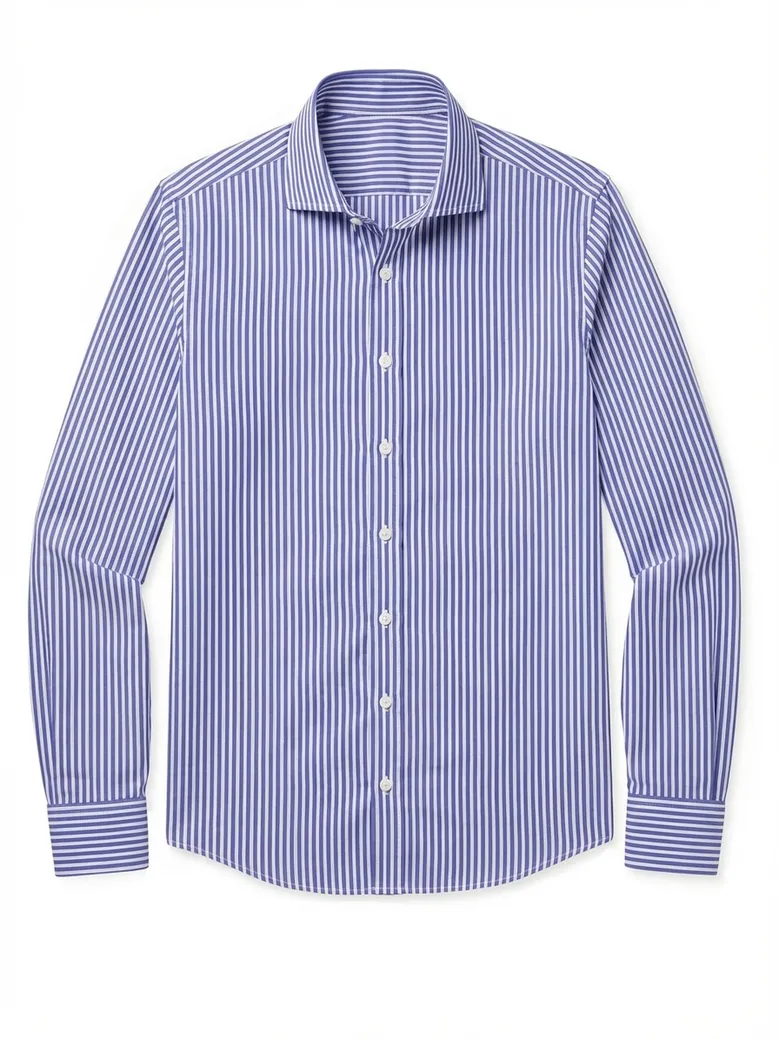 Camisa de popelina blanca lisa de fácil planchado