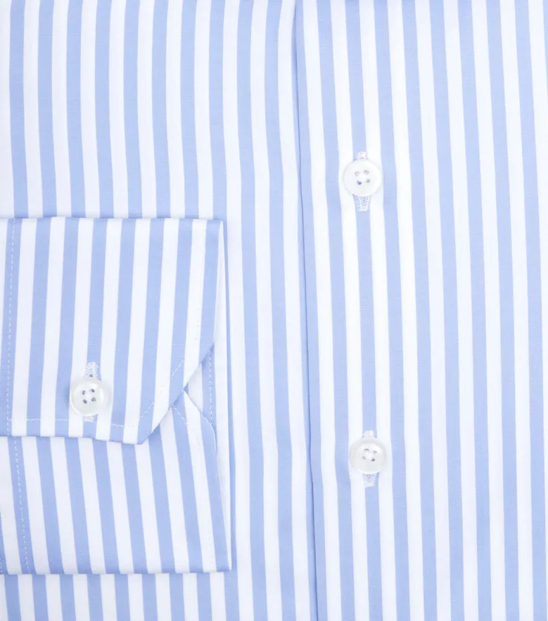 Camisa de popelina blanca lisa de fácil planchado