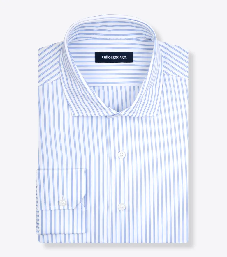 Camisa de popelina blanca lisa de fácil planchado