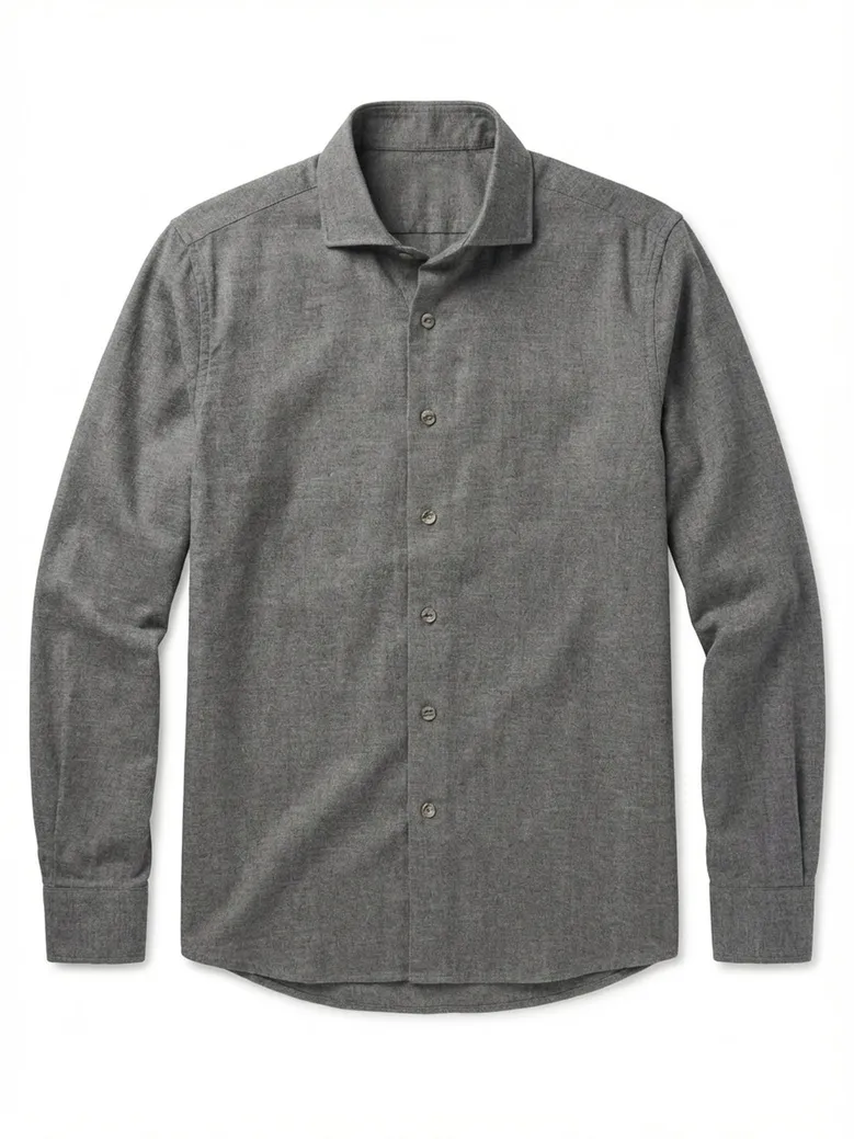 Camisa de popelina blanca lisa de fácil planchado