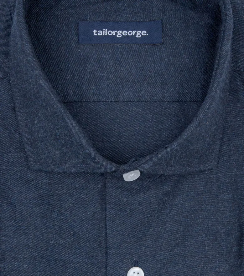 Camisa de popelina blanca lisa de fácil planchado