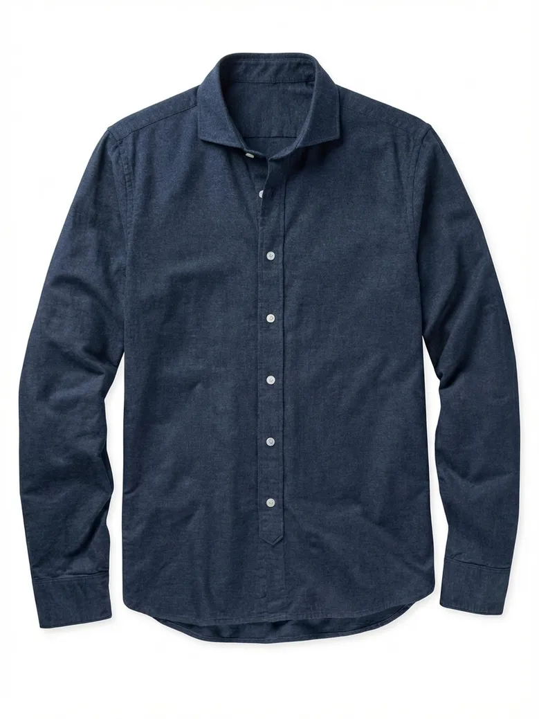 Camisa de popelina blanca lisa de fácil planchado