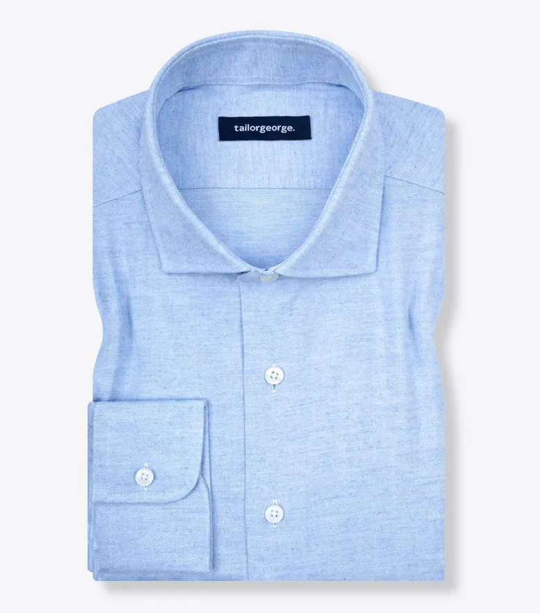 Camisa de popelina blanca lisa de fácil planchado