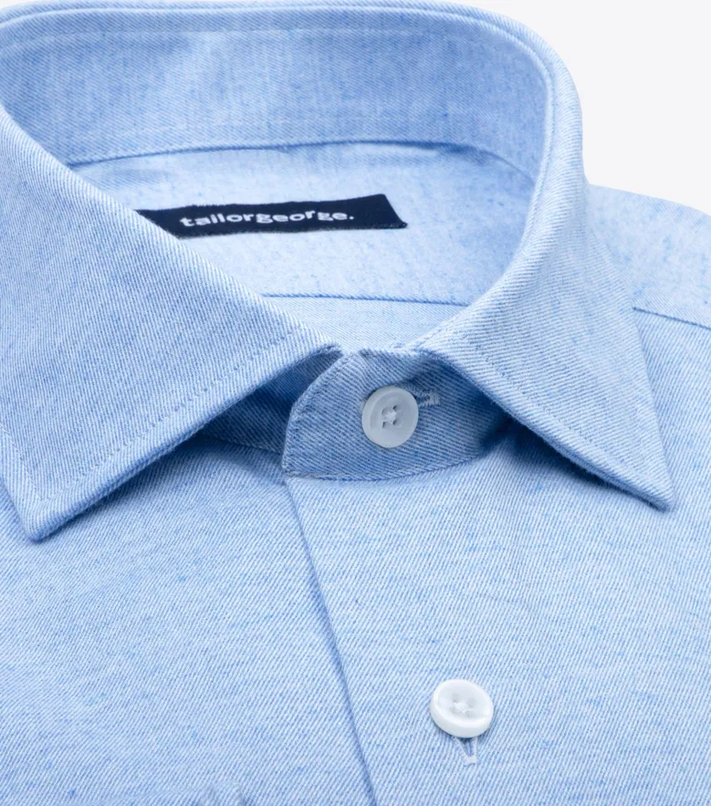 Camisa de popelina blanca lisa de fácil planchado