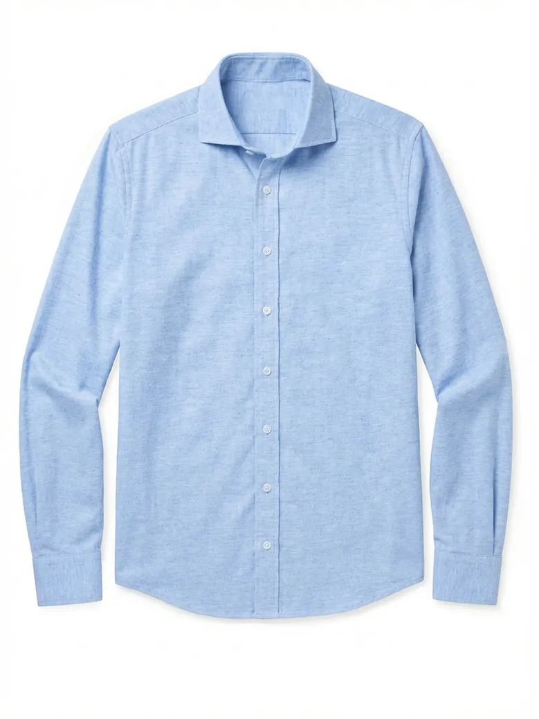 Camisa de popelina blanca lisa de fácil planchado