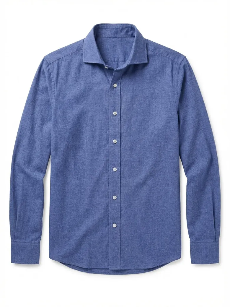 Camisa de popelina blanca lisa de fácil planchado