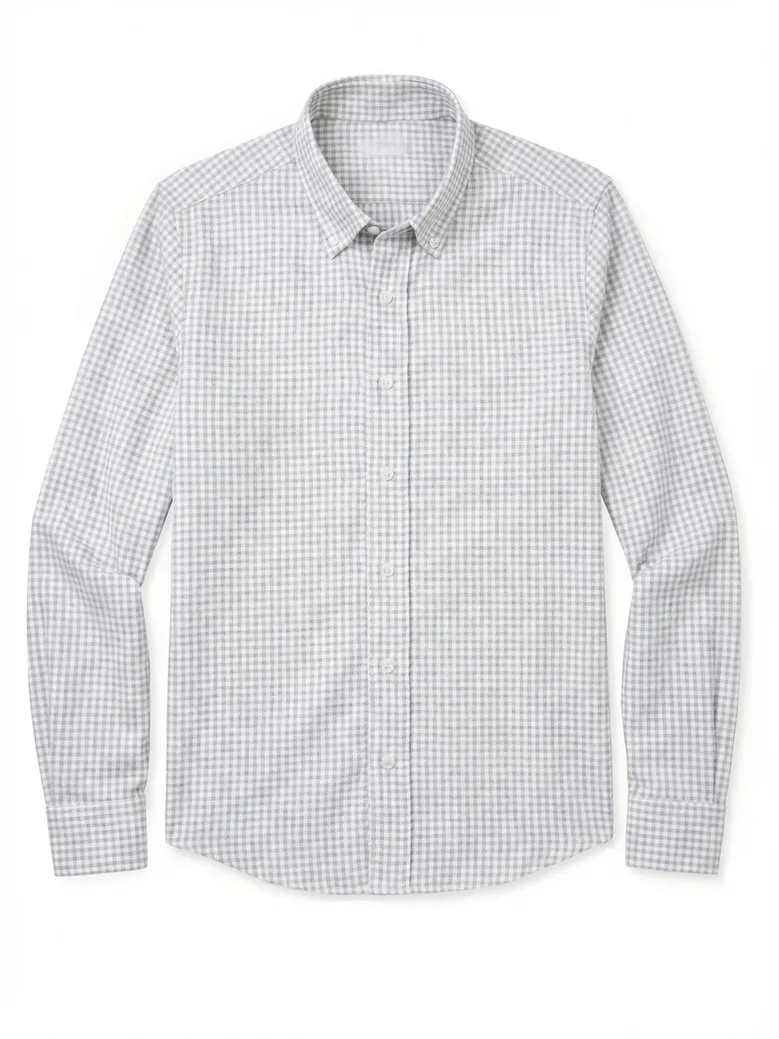 Camisa de popelina blanca lisa de fácil planchado
