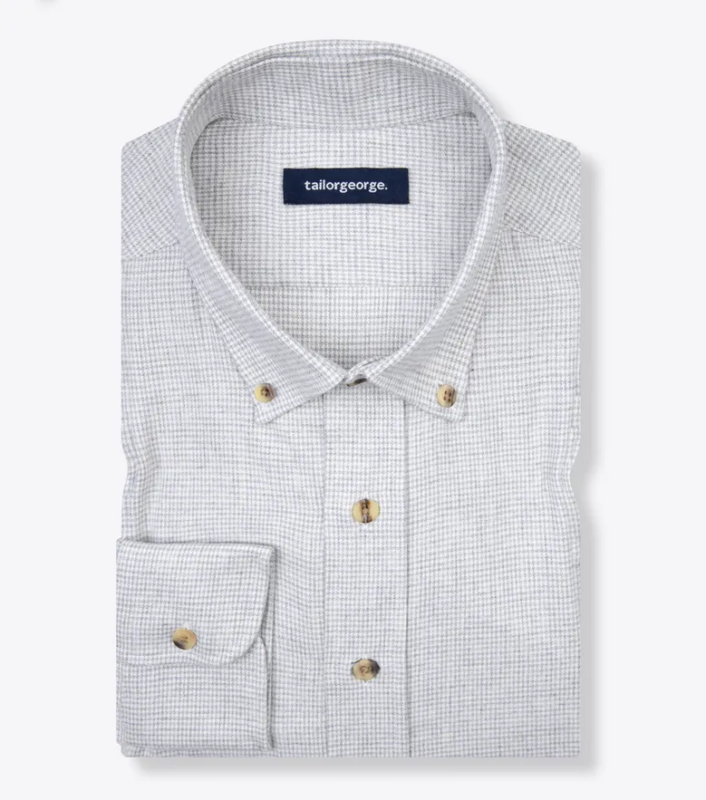 Camisa de popelina blanca lisa de fácil planchado