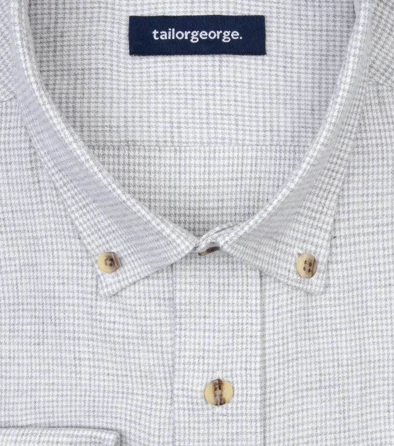 Camisa de popelina blanca lisa de fácil planchado