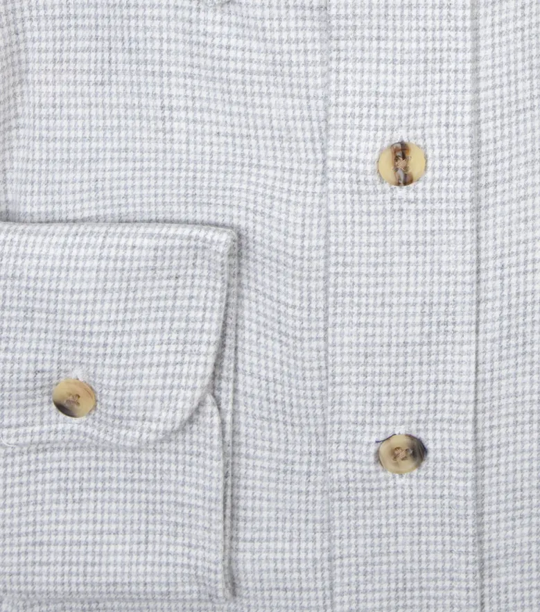 Camisa de popelina blanca lisa de fácil planchado