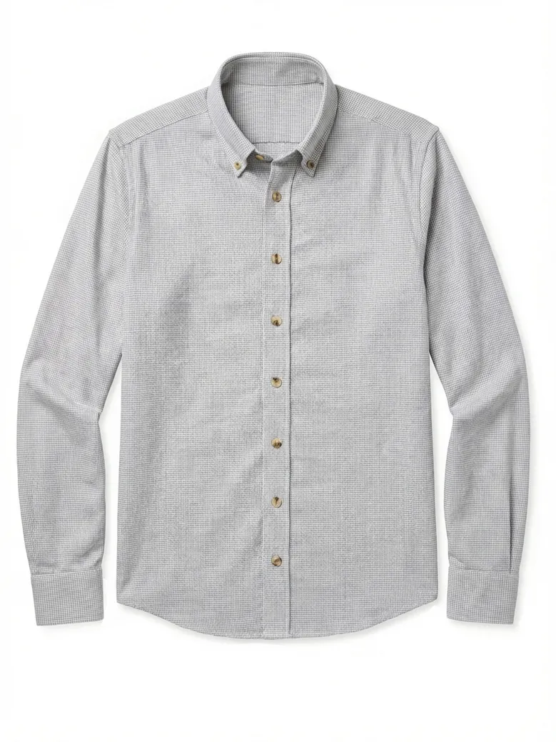 Camisa de popelina blanca lisa de fácil planchado