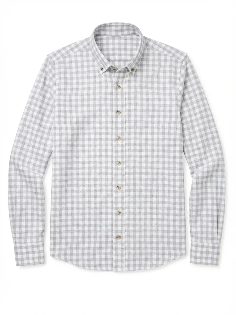 Camisa de popelina blanca lisa de fácil planchado