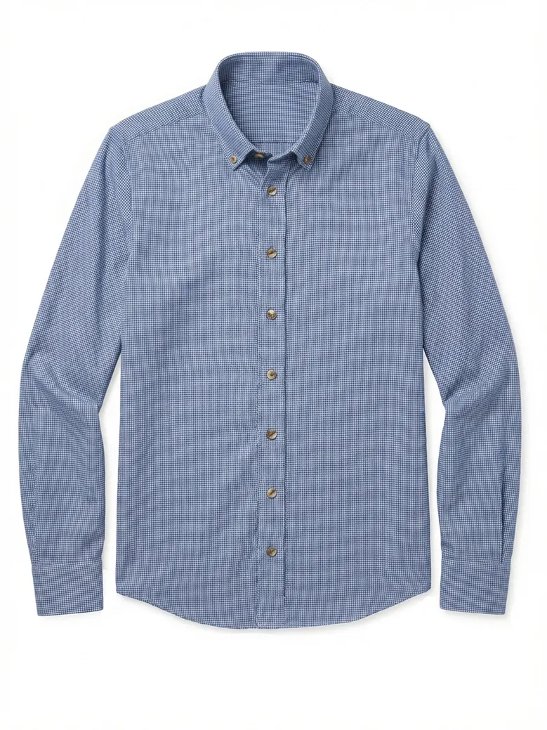 Camisa de popelina blanca lisa de fácil planchado