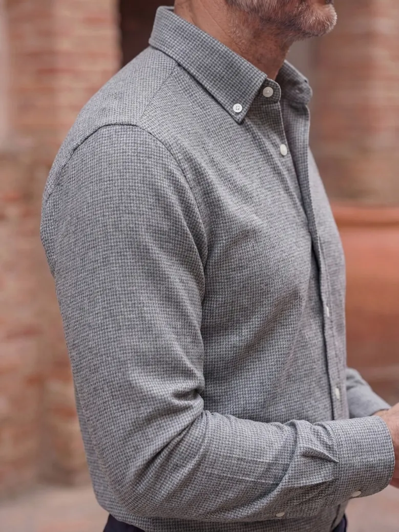 Camisa de popelina blanca lisa de fácil planchado