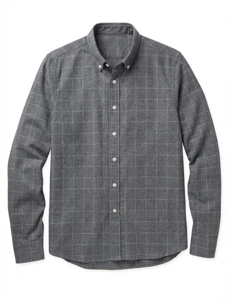 Camisa de popelina blanca lisa de fácil planchado