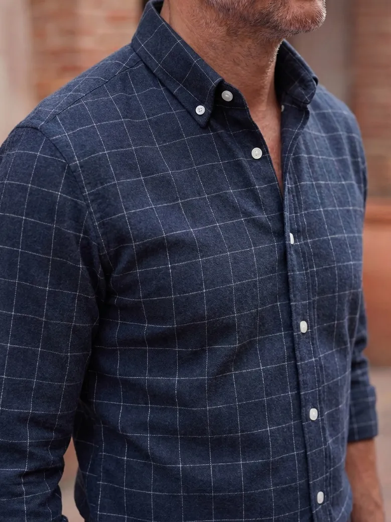 Camisa de popelina blanca lisa de fácil planchado