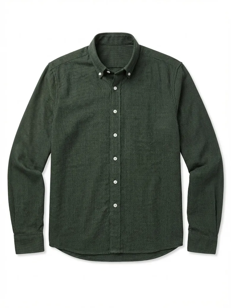 Camisa de popelina blanca lisa de fácil planchado