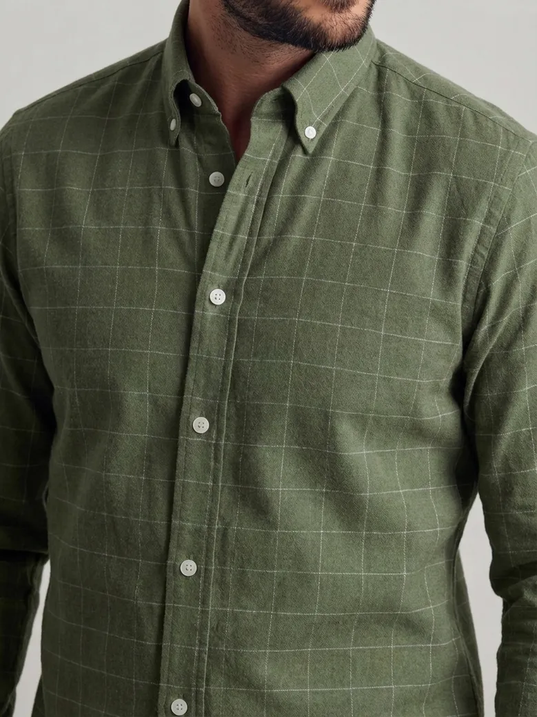Camisa de popelina fácil de planchar