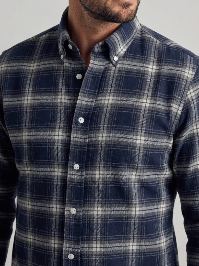 Camisa de popelina blanca lisa de fácil planchado