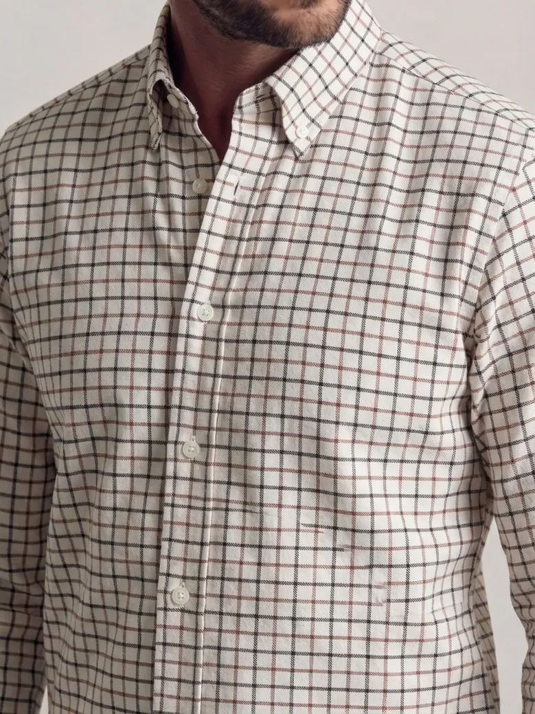 Camisa de popelina fácil de planchar