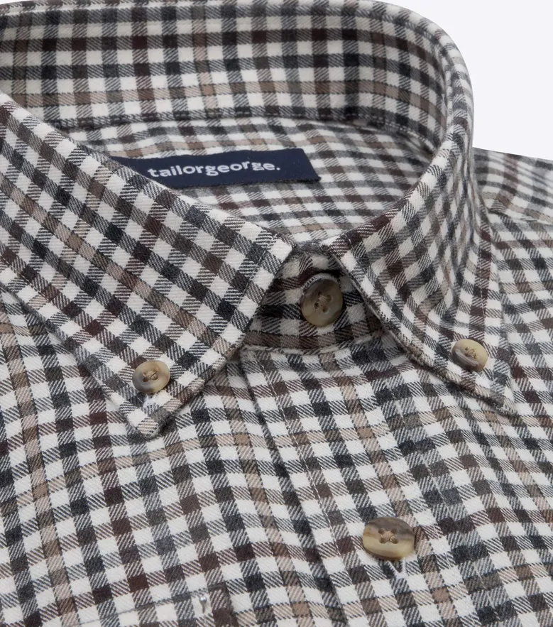 Camisa de popelina blanca lisa de fácil planchado