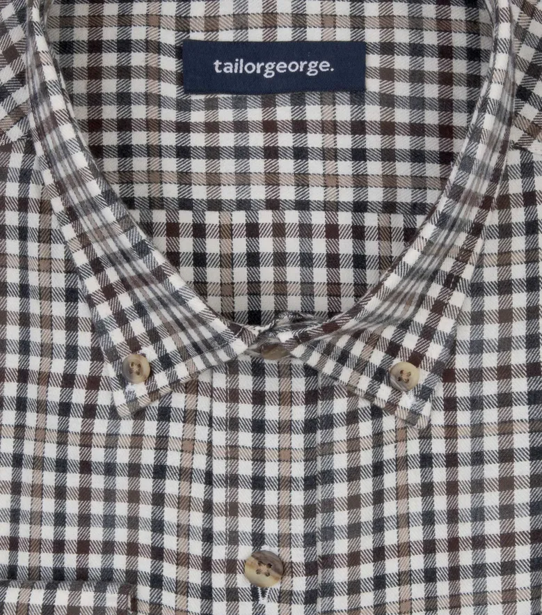 Camisa de popelina blanca lisa de fácil planchado