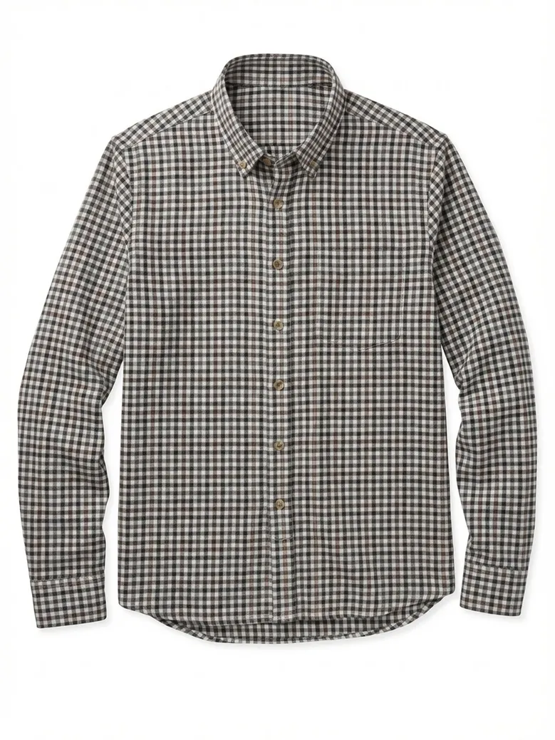 Camisa de popelina blanca lisa de fácil planchado