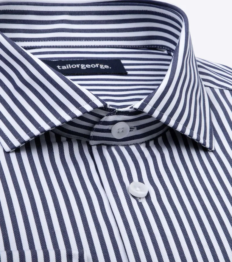 Camisa de popelina blanca lisa de fácil planchado