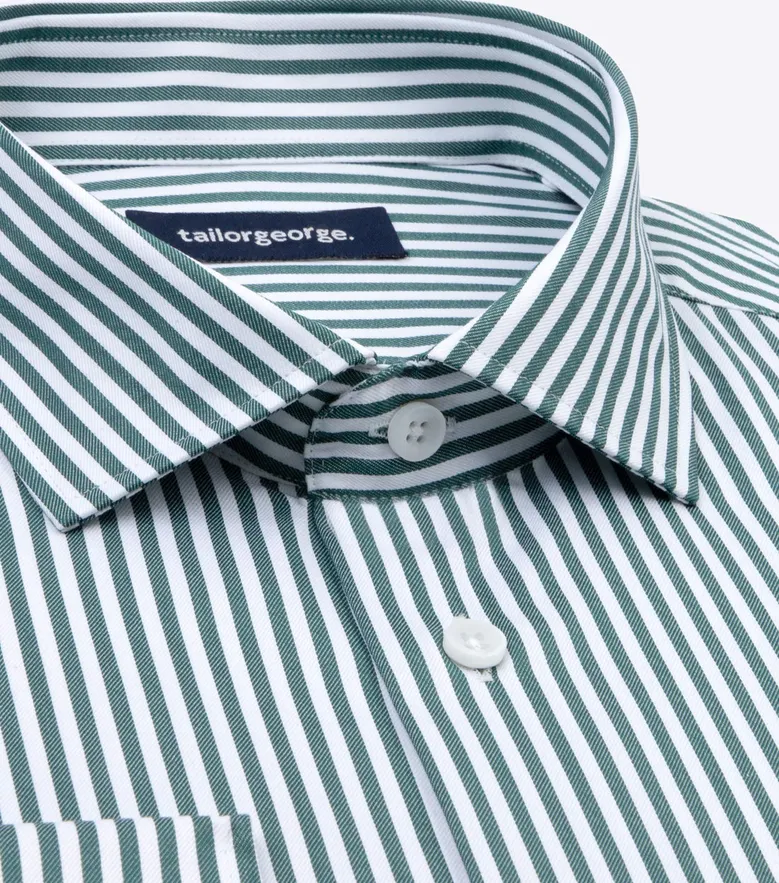 Camisa de popelina blanca lisa de fácil planchado