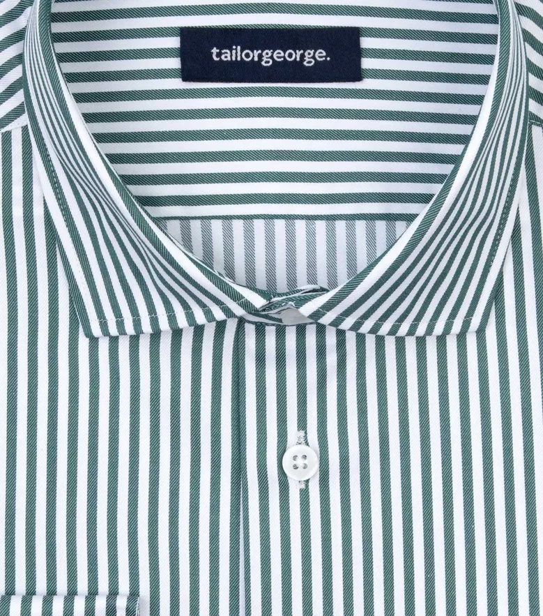 Camisa de popelina blanca lisa de fácil planchado