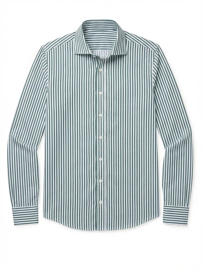 Camisa de popelina blanca lisa de fácil planchado