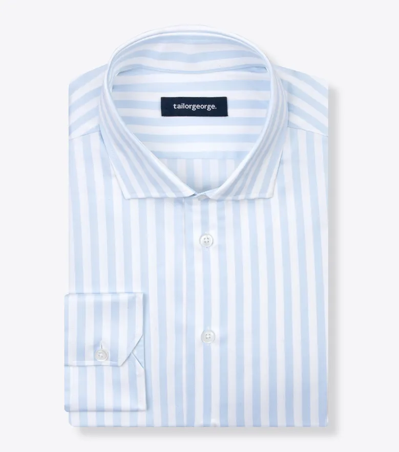 Camisa de popelina blanca lisa de fácil planchado
