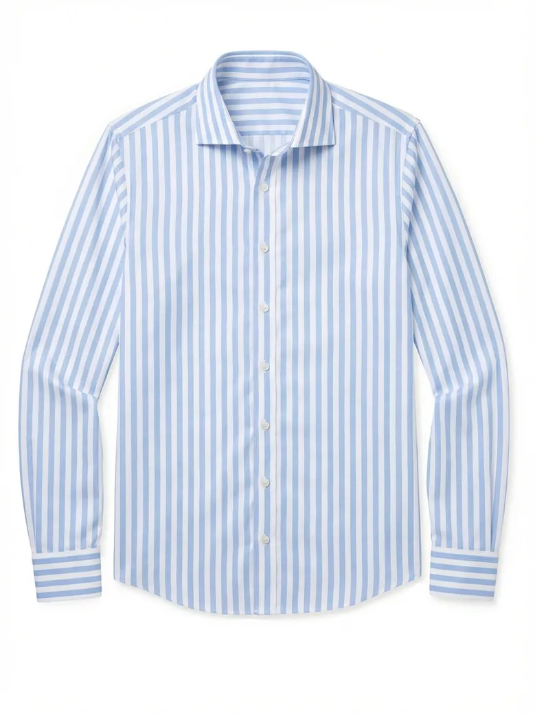 Camisa de popelina blanca lisa de fácil planchado