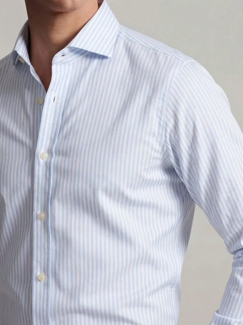 Camisa de popelina blanca lisa de fácil planchado