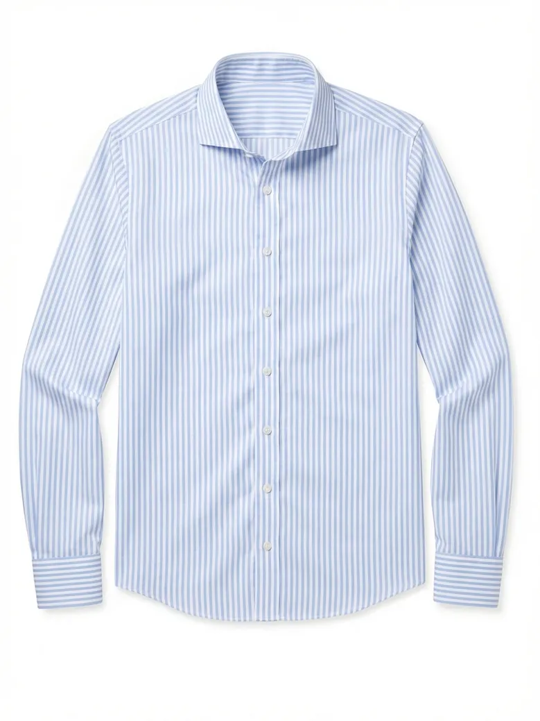 Camisa de popelina blanca lisa de fácil planchado
