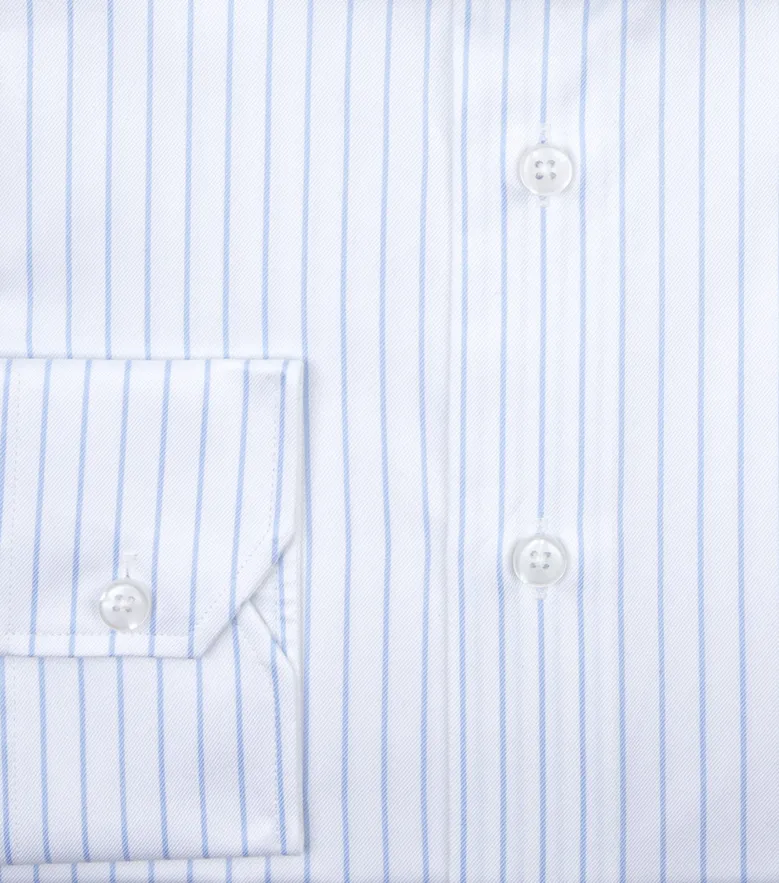 Camisa de popelina blanca lisa de fácil planchado