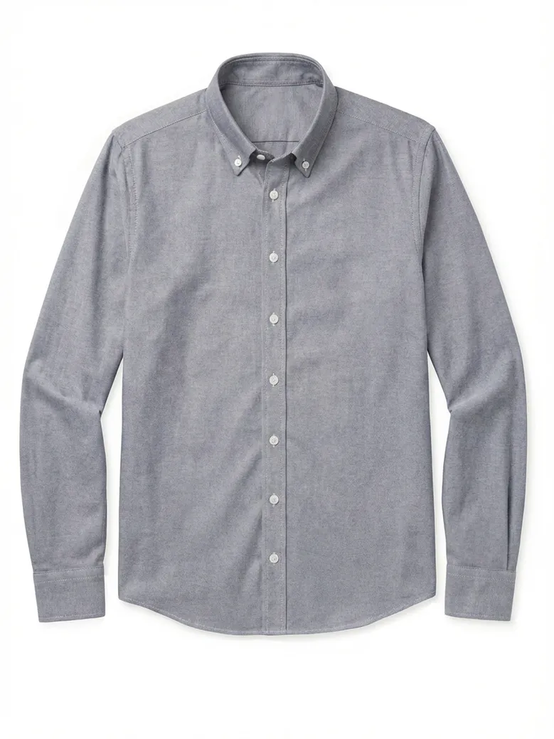 Camisa de popelina blanca lisa de fácil planchado
