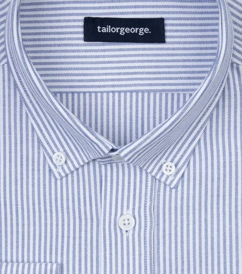 Camisa de popelina blanca lisa de fácil planchado