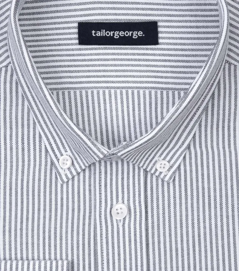 Camisa de popelina blanca lisa de fácil planchado