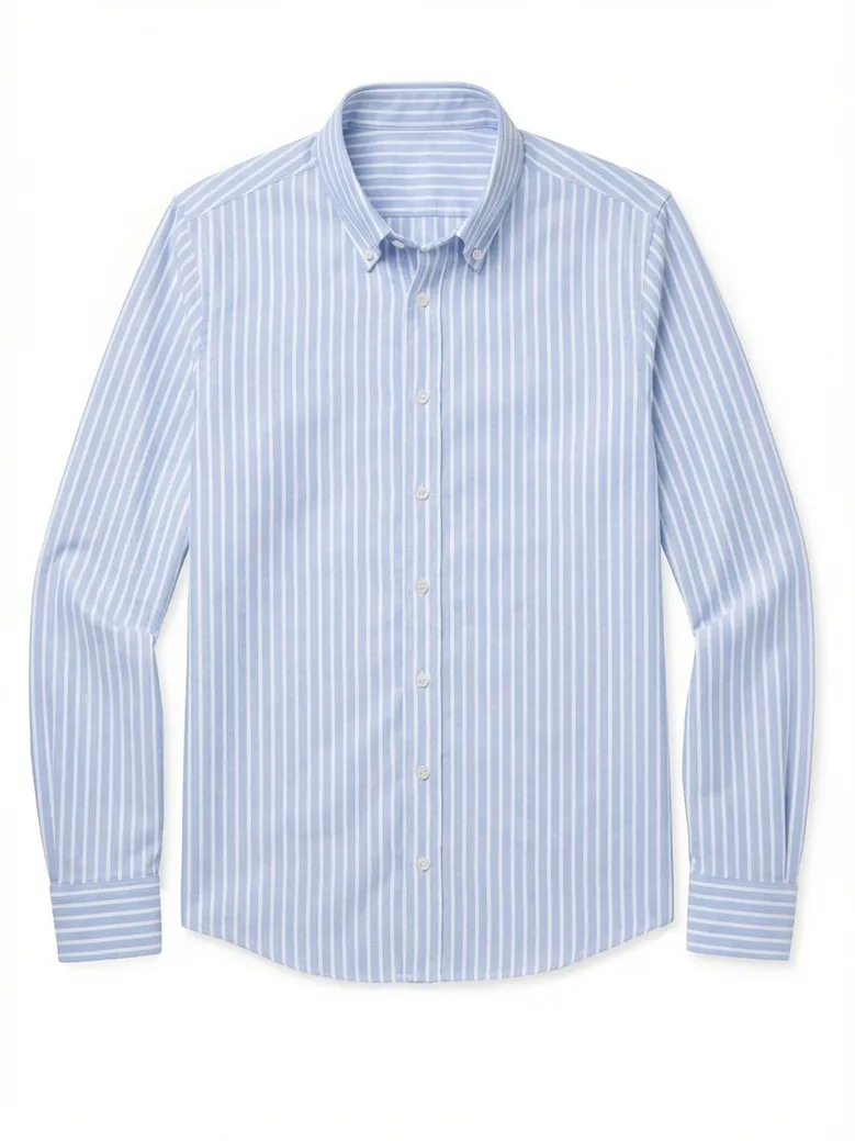 Camisa de popelina blanca lisa de fácil planchado