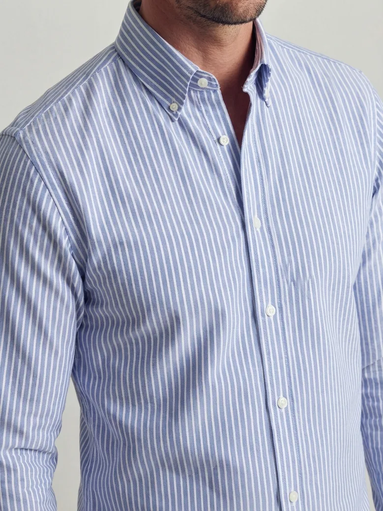 Camisa de popelina blanca lisa de fácil planchado