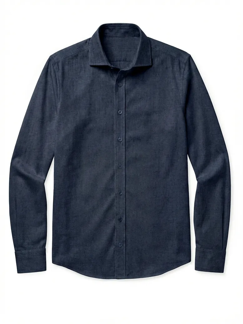 Camisa de popelina blanca lisa de fácil planchado