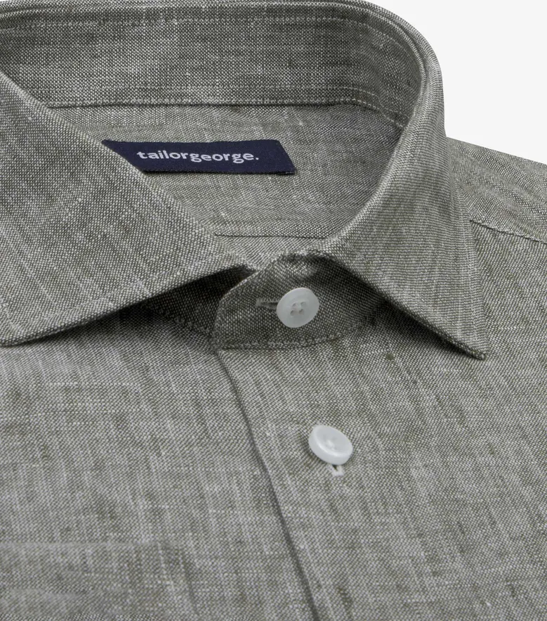 Camisa de popelina blanca lisa de fácil planchado