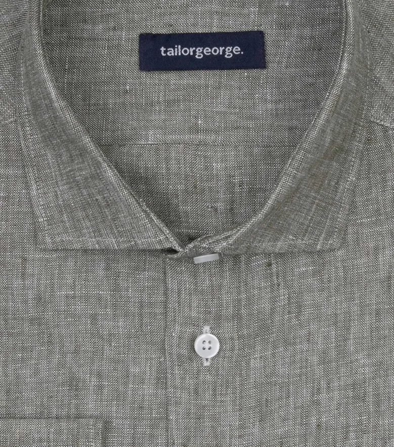 Camisa de popelina blanca lisa de fácil planchado