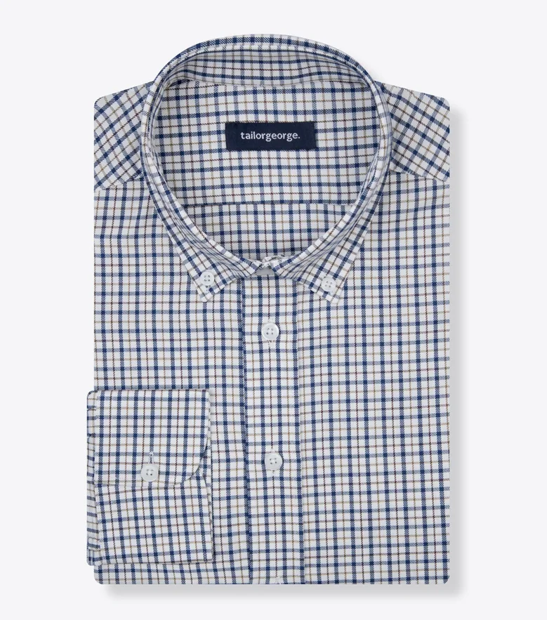 Camisa de popelina blanca lisa de fácil planchado